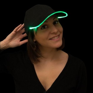 VALAISTU LED-LIPPIKSET / PARTY CAPS - V&Auml;RI: VIHRE&Auml; (12 kpl)