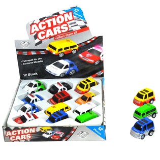 DIE CAST METALLISET KITKA-AUTOT DISPLAYSSA (12 kpl)