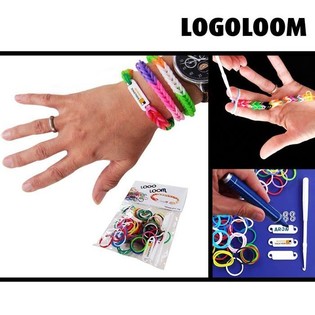 "LOGOLOOM" Rannekorujen Tekosetti Omilla Tunnisteilla (50 kpl)