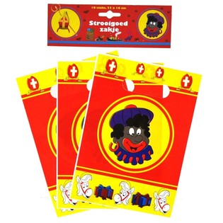 10 kpl Sinterklaas / Nikolaus Lahjapussit 22 x 16 cm (6 kpl pakkaus)