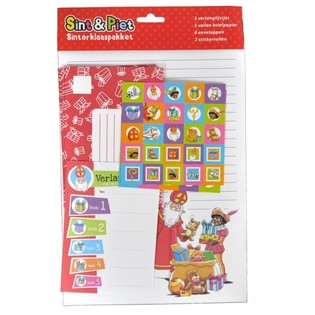 14-osainen Sinterklaas / Joulupukki Toivelistasetti (12 kpl pakkaus)