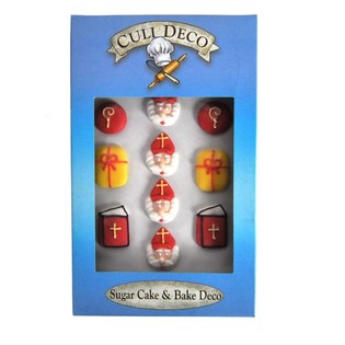 Sinterklaas Sy&ouml;t&auml;v&auml;t Kuppikakkukoristeet (12 kpl)