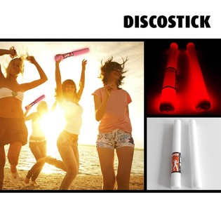 LED-VAAHTOMUOVIPUIKKO YKSIV&Auml;RINEN - PARTY-STAF - PUNAINEN - 38.5 CM (19 kpl)
