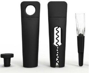 MENU BLADE - VIINISETTI KORKKIRUUVI TWIST + TYHJIÖPUMPPU + DEKANTTERI (1 kpl)
