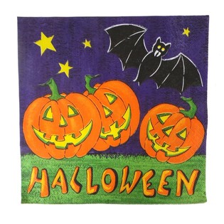 20-osainen Servettisetti - Malli: Halloween (6 settiä)