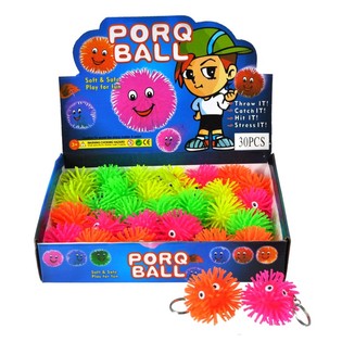Valohohtava Puffer-pallo Avaimenperä (29 kpl)