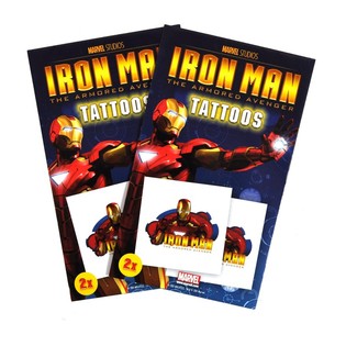 Marvel Tatuoinnit 2-osainen - Malli Iron Man (50 kpl)