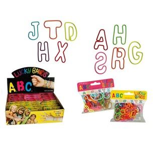 ***HUIPPUHALPA*** LUCKY BANDS RANNEKORUT LAPSILLE - MALLI: KIRJAIMET (24 kpl)