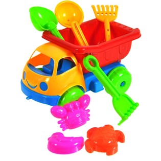 Lelukiper&auml;auto Rantaleikkisetti 17 cm (10 kpl)