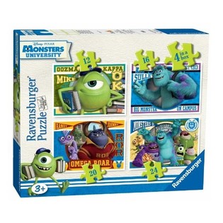 DISNEY PIXAR MONSTERIT-YLIOPISTO PALAPELIT 4-IN-1 (6 kpl.)