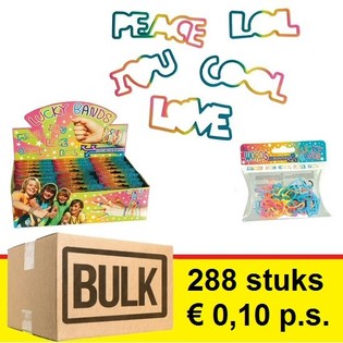 ***TUKKUTARJOUS*** LUCKY BANDS RANNEKORUT LAPSILLE - MALLI: SANAT (288 kpl)