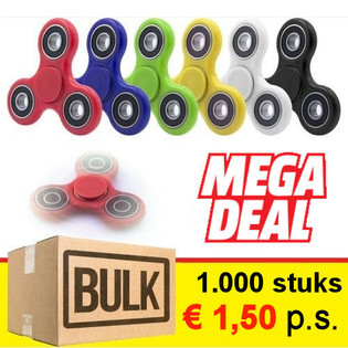 ***MEGADIILI*** FIDGET SPINNERIT / K&Auml;SISPINNERIT (1 000 kpl)