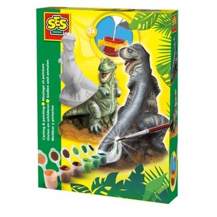 SES Kipsivalu ja maalaus - Dino T-Rex (1 kpl)