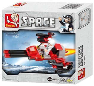 Sluban Avaruuspommituslentokone Space Bomber M38-B0321 (1 kpl)