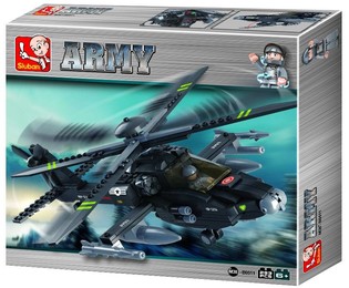 Sluban Apache taisteluhelikopteri M38-B0511 (1 kpl)
