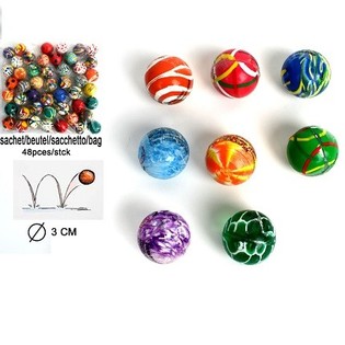 SEKOITUS POMPPUPALLOJA - &Oslash; 3 CM (48 kpl)