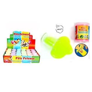 Neon-v&auml;rinen Putty-lima display (24 kpl)