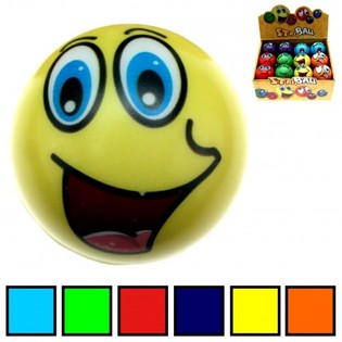 Smiley PU Stressipallot Display (24 kpl)