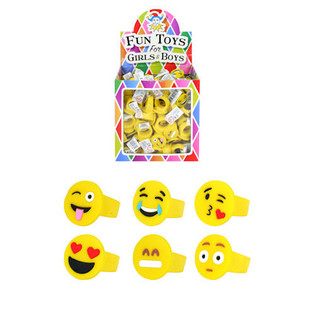 Lasten sormukset malli: Smiley myyntitelineess&auml; (156 kpl)