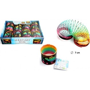 Suuret Slinky-jouset Meriel&auml;imet &Oslash;7cm Display-laatikossa (12 kpl)