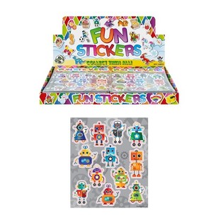 FUN STICKERS &ndash; MALLI: ROBOTIT (120 kpl)