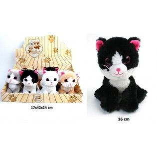 PEHMOKISSA, MIX DESIGN 16 CM - DISPLAYSSA (12 kpl)