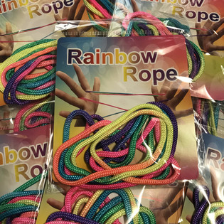 RAINBOW ROPE - Moniväriset sateenkaarinarut (12 kpl)