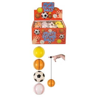 Urheilupallot Kuminauhalla Display-pakkauksessa (24 kpl)