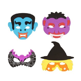 Halloween-vaahtomuovinaamiot lajitelma (24 kpl)