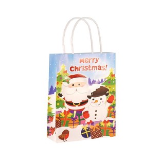 Lahjapussit MERRY CHRISTMAS 14x21x7 cm (24 kpl)