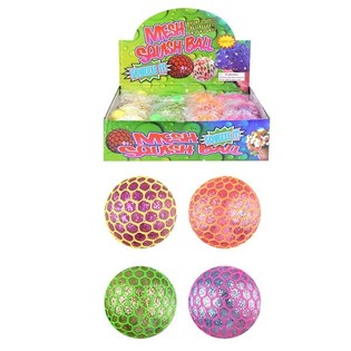 VALAISEVA SQUISHY-PALLO &ndash; KIRKKAAT V&Auml;RIT (12 kpl)