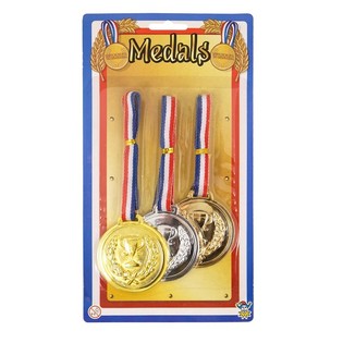 3 Voittajamitalin Sarja Kortilla (Kulta, Hopea, Pronssi) 6kpl.