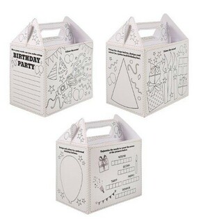 Ateriaboksi &ndash; Happy Birthday &ndash; V&auml;rit&auml; Itse - 14 x 9,5 x 18 cm (24 kpl)