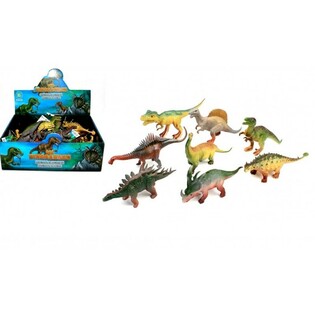 DINOSAURUS-LAJITELMA, N. 17 CM KORKEA DISPLAY-LAATIKOSSA (16 kpl)