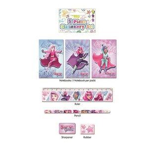 SUPER GIRLS -KIRJOITUSSETTI, 5-OSAINEN (24 kpl)