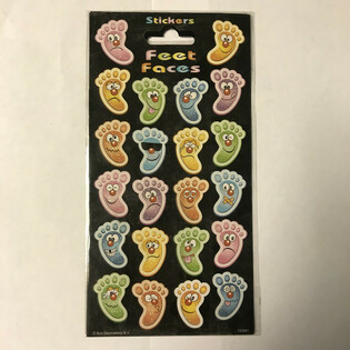 TARRAT: Vrolijke Voeten / Feet Faces, 20 x 10 cm (10 kpl)