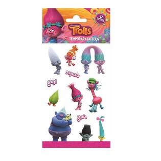 Trolls Siirtokuvatatuoinnit - 20 x 10 cm (10 kpl)
