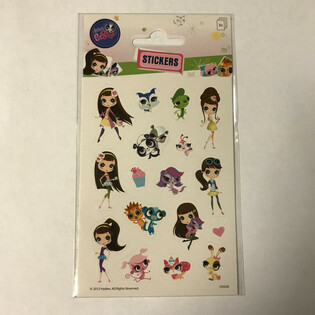 Tarra-arkki: Little PetShop, Koko 16 x 9 cm (10 kpl)