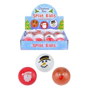 Jouluiset Splat / Splash-pallot telineess&auml; (12 kpl)