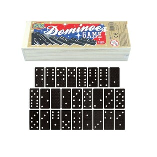 DOMINOPELI PUULAATIKOSSA (12 kpl)