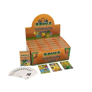 Mini-pelikortit &ndash; Malli: Viidakko display-laatikossa (24 kpl)