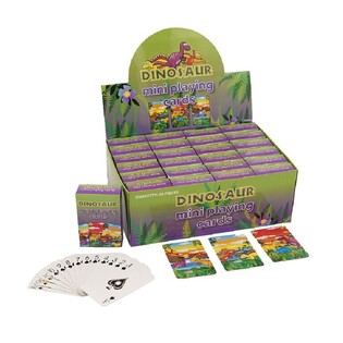 MINI-PELIKORTIT &ndash; MALLI: DINOSAURUS DISPLAY-PAKKAUKSESSA (24 kpl)