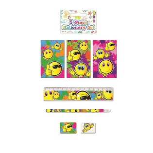 5-osainen Smiley-kirjoitussetti (24 kpl)