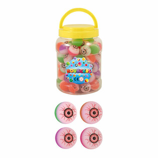 SILM&Auml;-POMPPUPALLOT, 3,3 cm (72 kpl)
