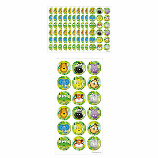 FUN STICKERS &ndash; JUNGLE 18 TARRAA PER ARKKI (10 kpl)