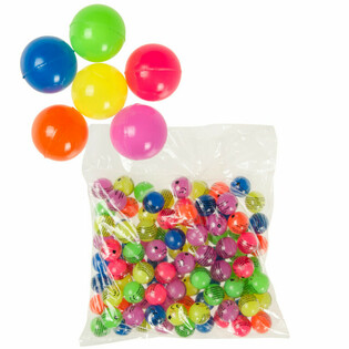MIX POMPPUPALLOT NEONV&Auml;RIT &Oslash; 2,7 Cm (100 kpl)