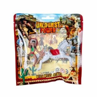 Cowboy- & Intiaanihahmot Hevosella -Lajitelma (12 kpl)