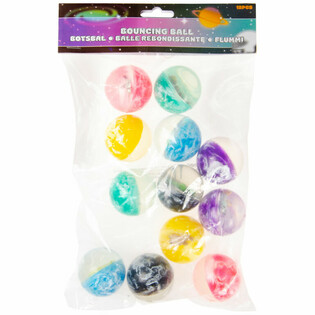 Pomppupallot Space / Avaruus &Oslash; 4,5 cm (12 kpl)