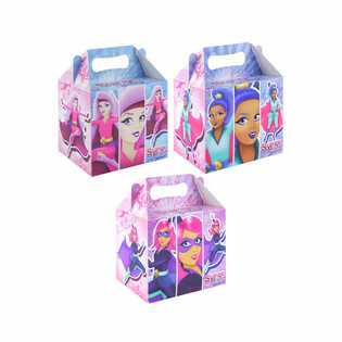 MENULAATIKKO &ndash; SUPER GIRLS &ndash; 14 x 9,5 x 18 cm (24 kpl)