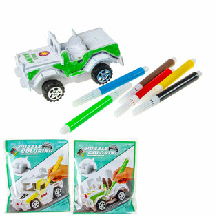 3D-palapeli Rakenna ja v&auml;rit&auml; oma auto (12 kpl)